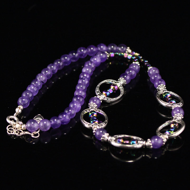 Beautiful Amethyst Beads Necklace