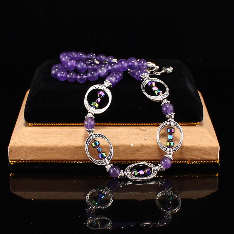 Beautiful Amethyst Beads Necklace