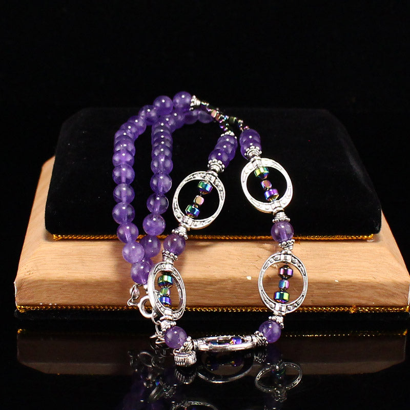 Beautiful Amethyst Beads Necklace