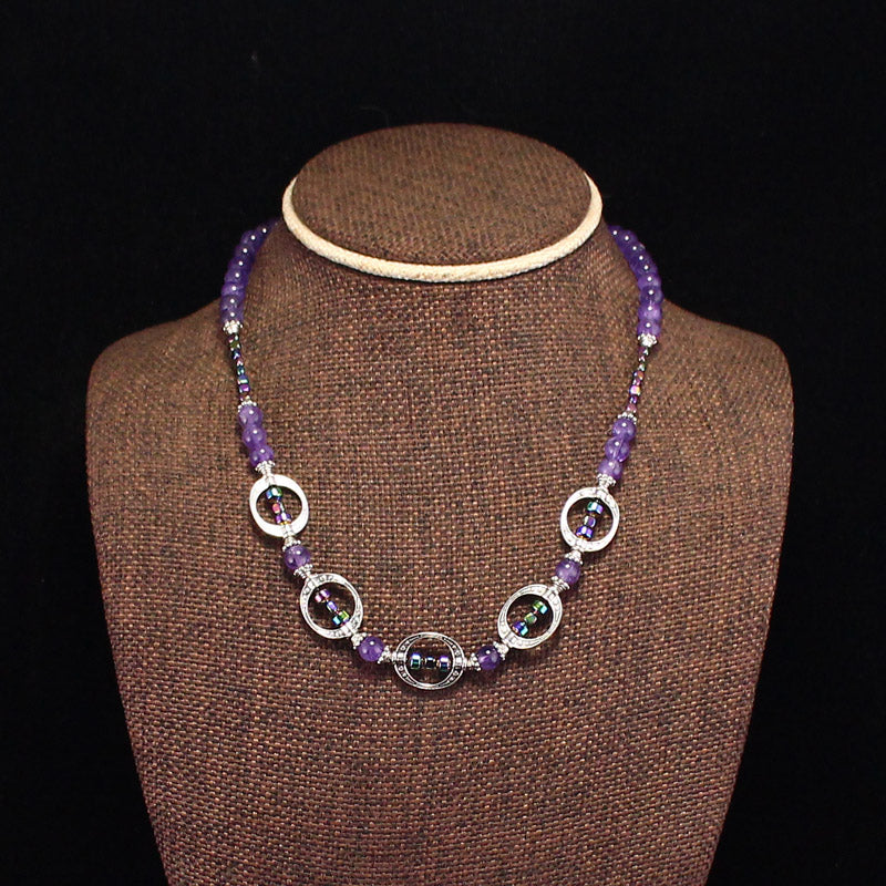 Beautiful Amethyst Beads Necklace