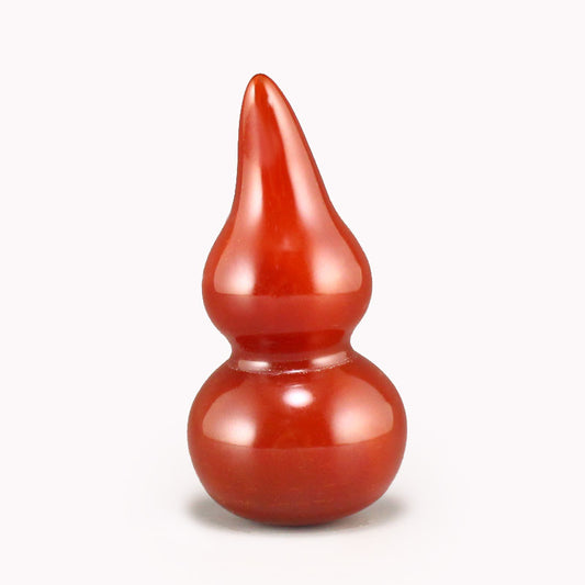 Nanhong Agate Gourd Statue w Certificate