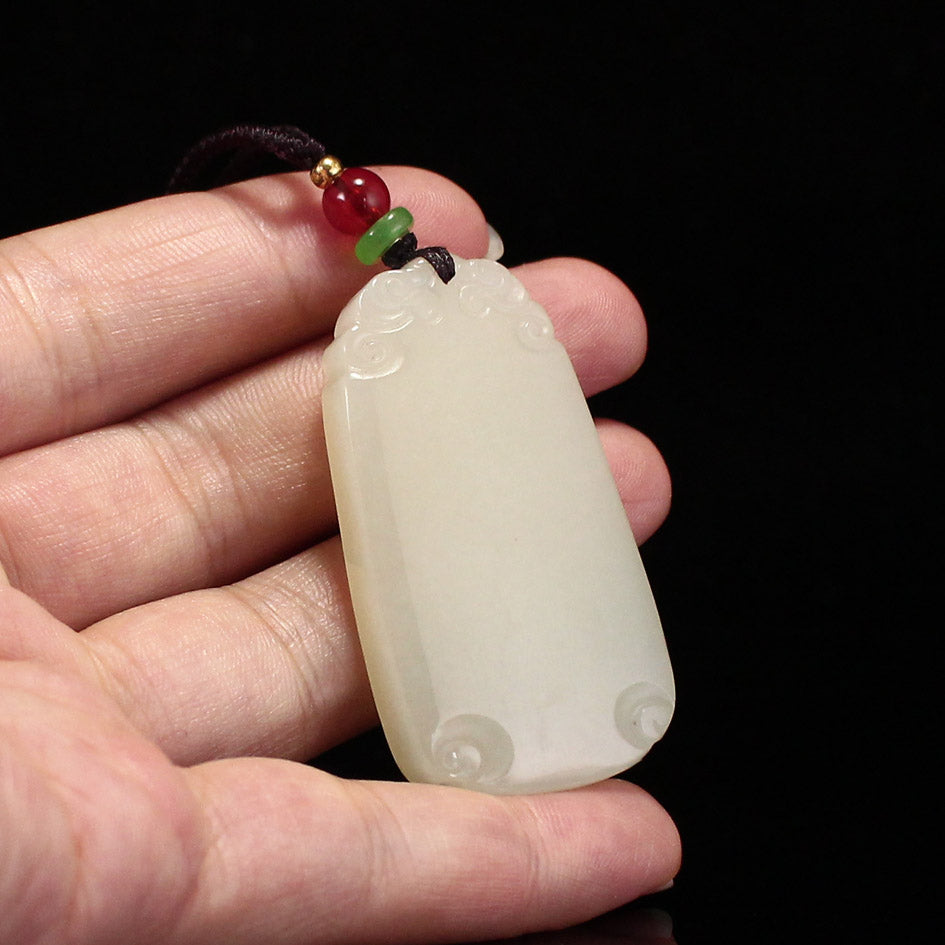 Natural Hetian Jade Lucky Pendant