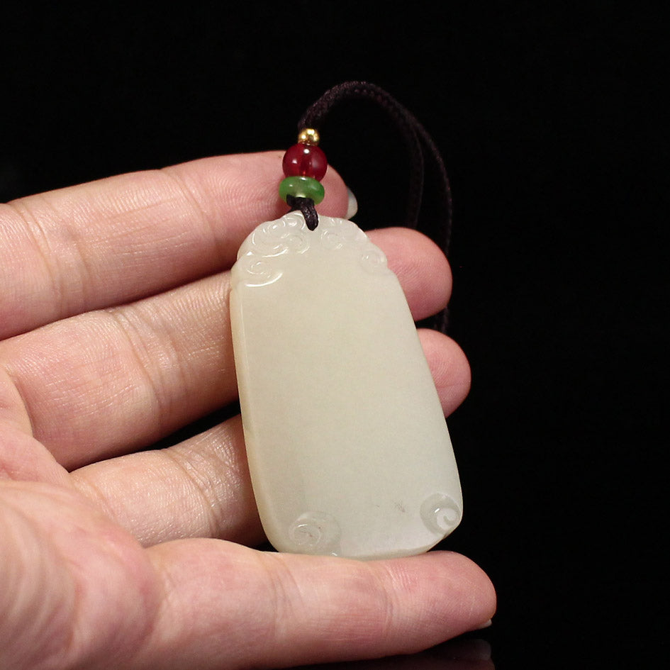 Natural Hetian Jade Lucky Pendant