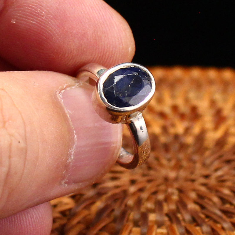 Blue Sapphire 925 Sterling Silver Ring