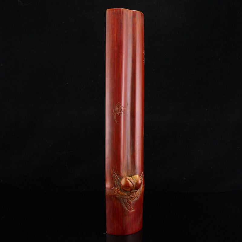 Old Bamboo Low Relief Peach Arm Rest