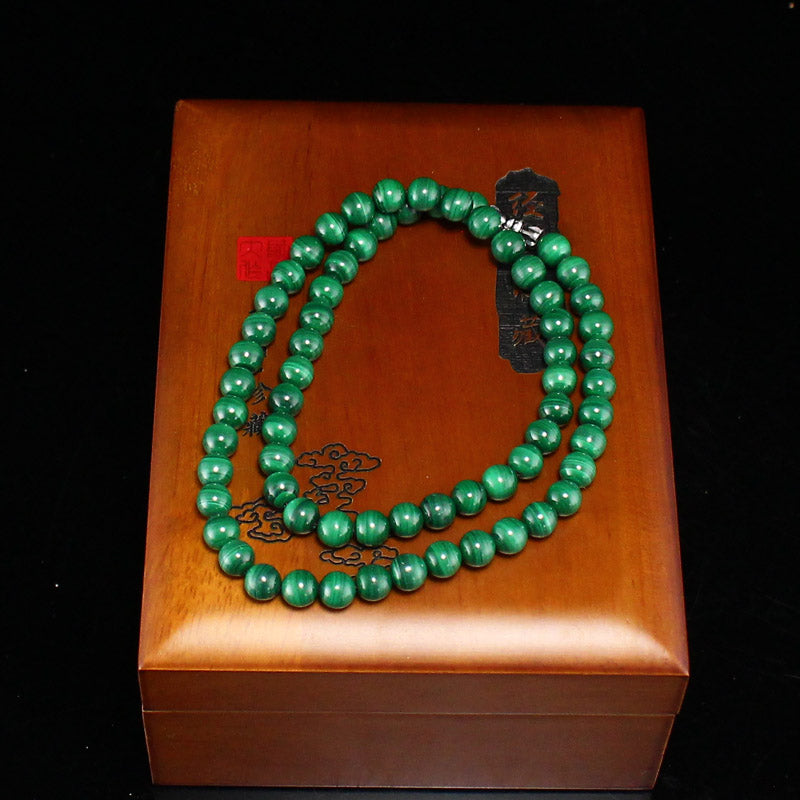 6MM Bead Beautiful South Africa Natural Malachite Beads Necklace