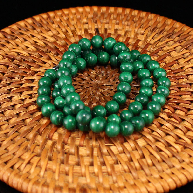 6MM Bead Beautiful South Africa Natural Malachite Beads Necklace