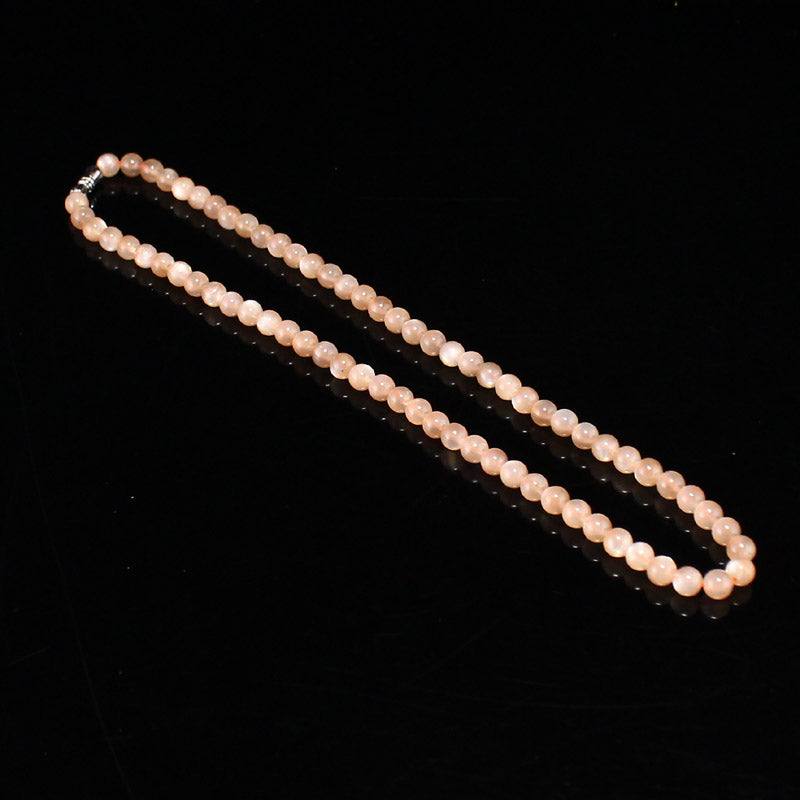 6MM Bead Moonstone Beads Necklace