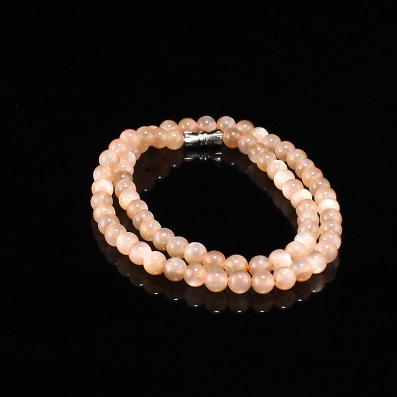 6MM Bead Moonstone Beads Necklace