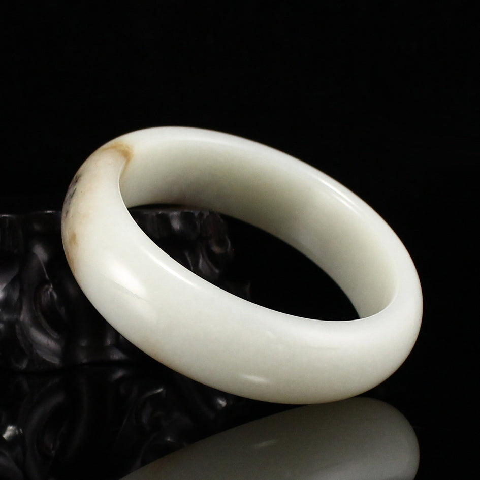 Inside Diameter 53MM Chinese Natural Hetian Jade Bracelet