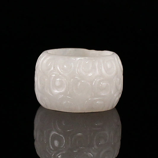 Chinese Natural Hetian Jade Thumb Ring