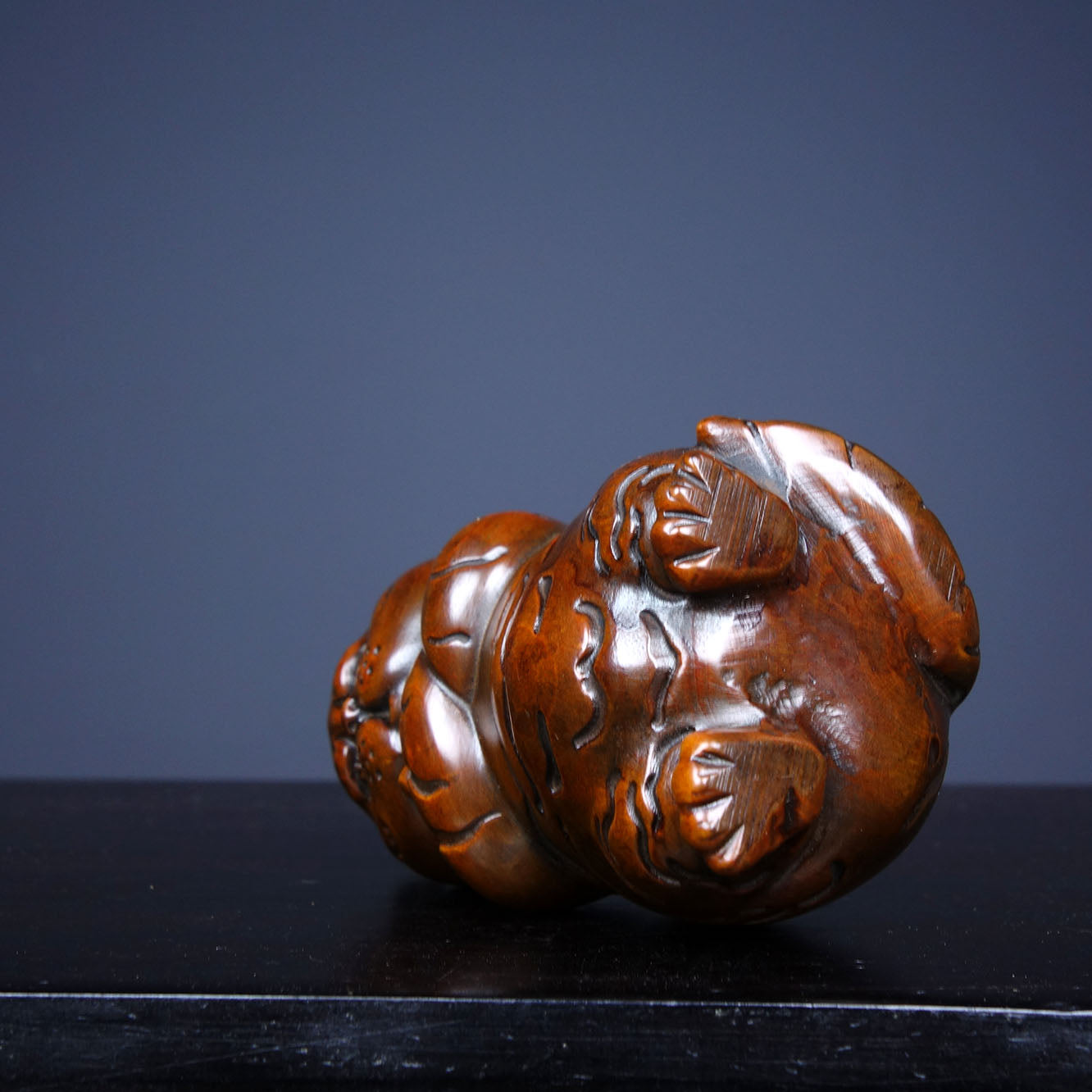 Boxwood Wood Carved Tiger Statue