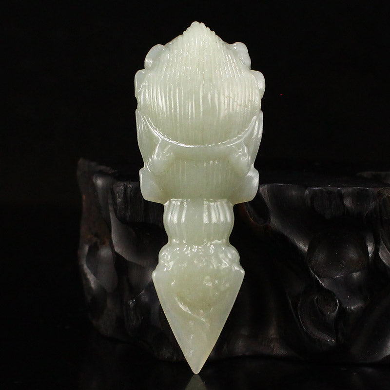 Natural Jade Carved Pestle Xiangmo Pendant