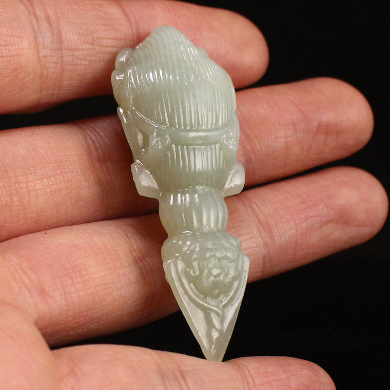 Natural Jade Carved Pestle Xiangmo Pendant