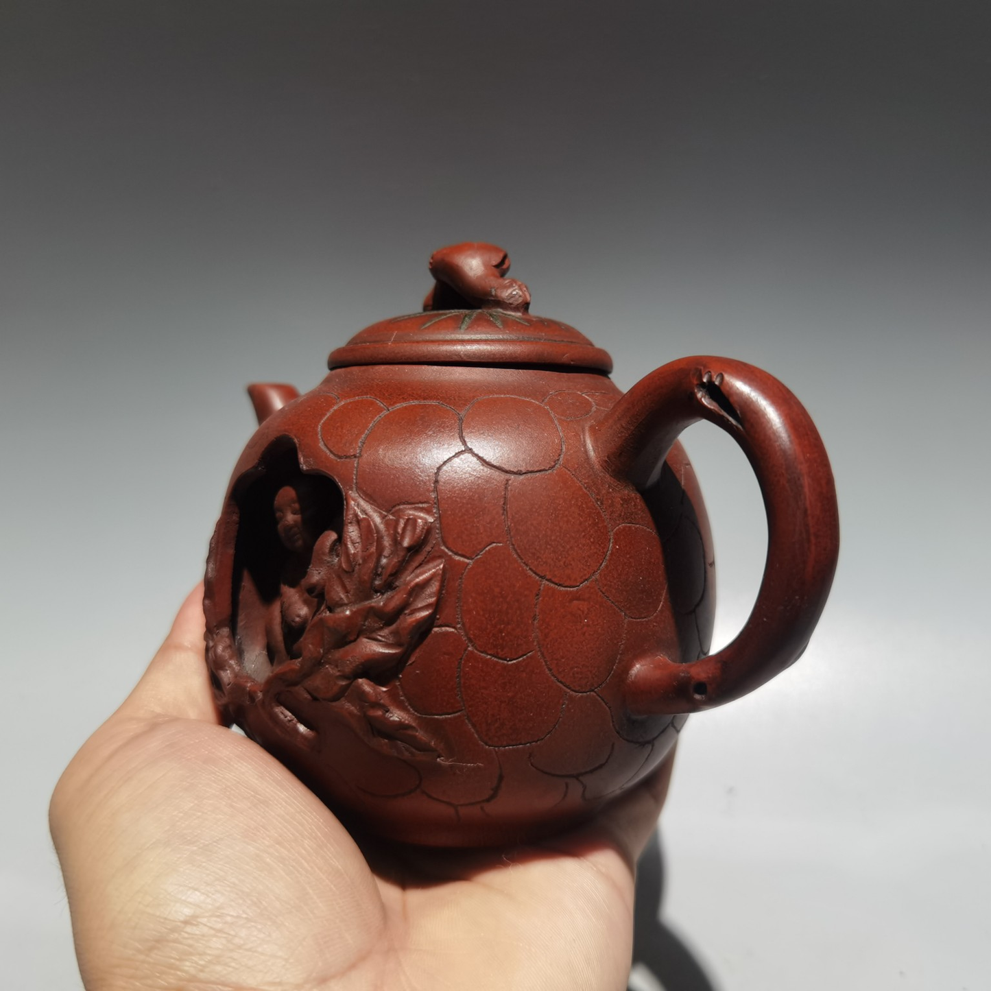 Vintage Yixing Zisha Clay Kid Teapot