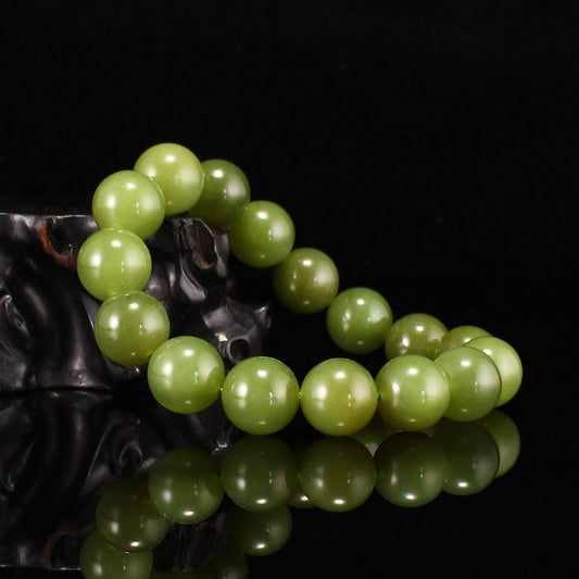 12MM Bead Green Jade Beads Bracelet