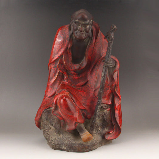 Shiwan Porcelain Dharma Statue