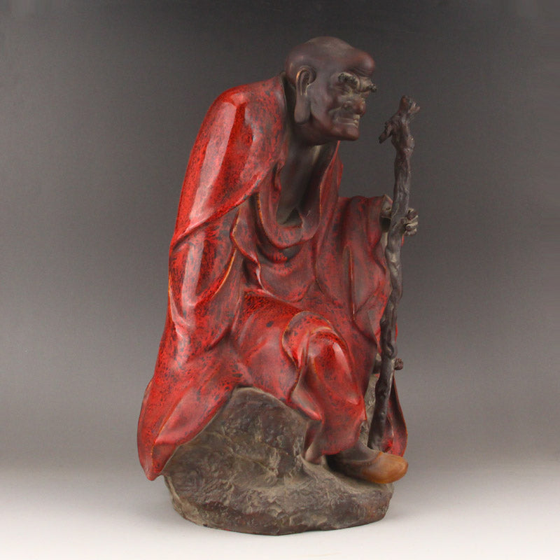 Shiwan Porcelain Dharma Statue