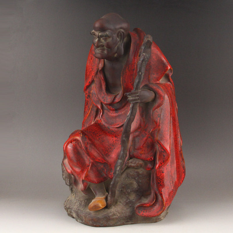 Shiwan Porcelain Dharma Statue