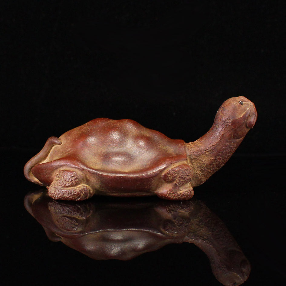 Chinese Yixing Zisha Clay Dragon turtle Statue