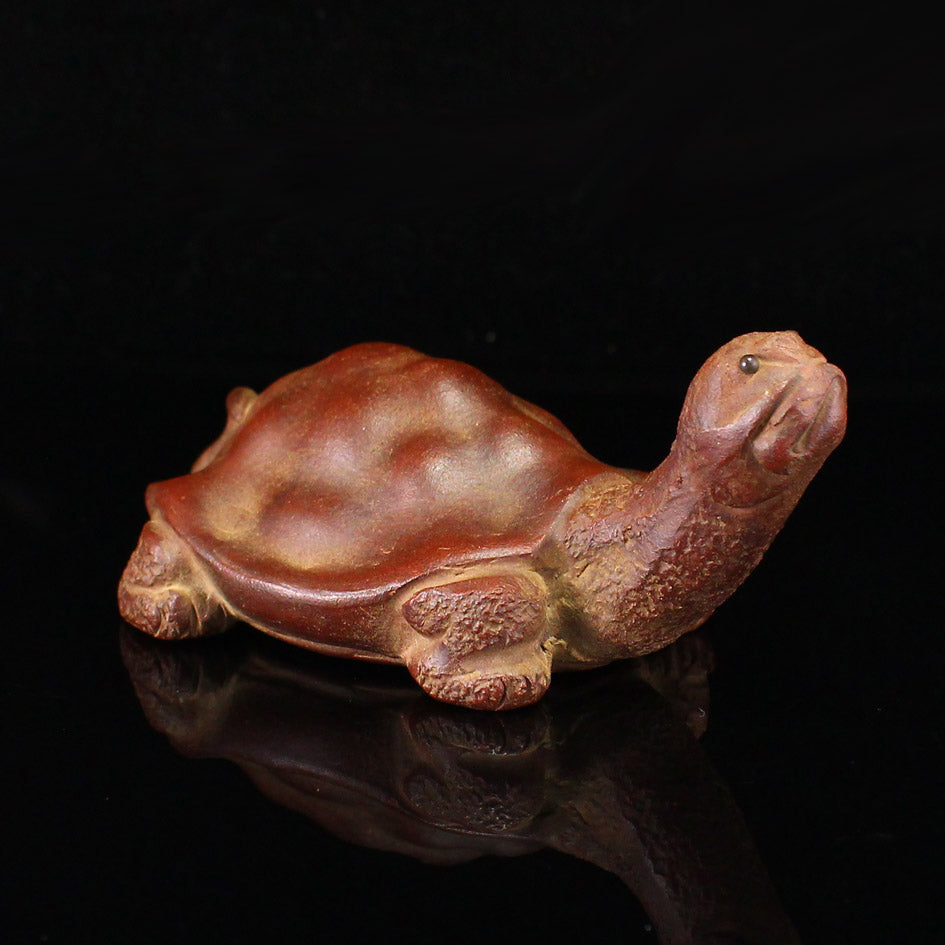 Chinese Yixing Zisha Clay Dragon turtle Statue