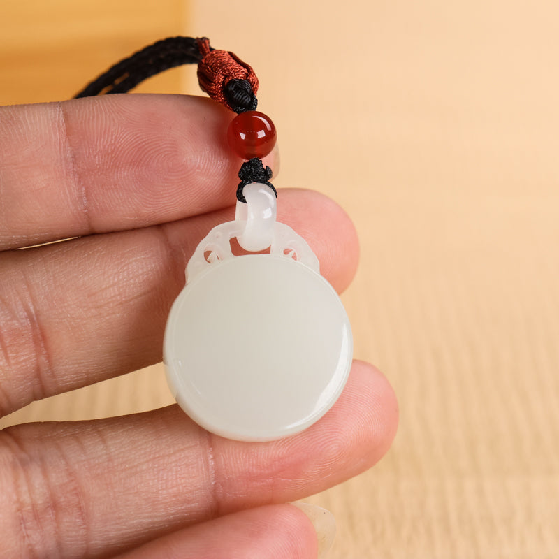 A0127 Chinese Natural Hetian Jade Lucky Pendant