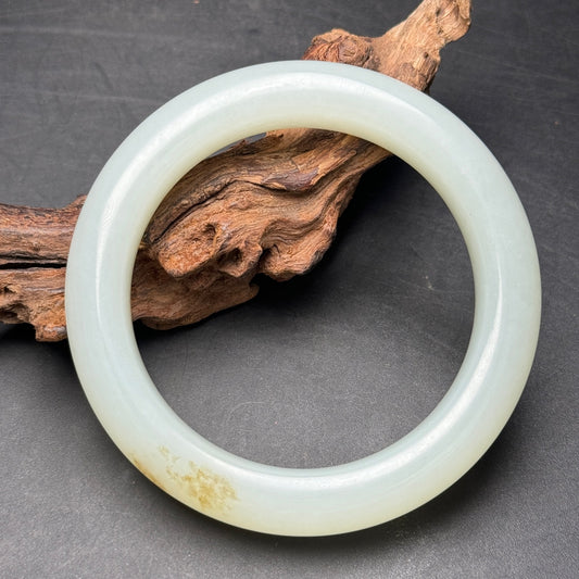 A0165 Inside Diameter 56MM Chinese Natural Hetian Jade Bracelet