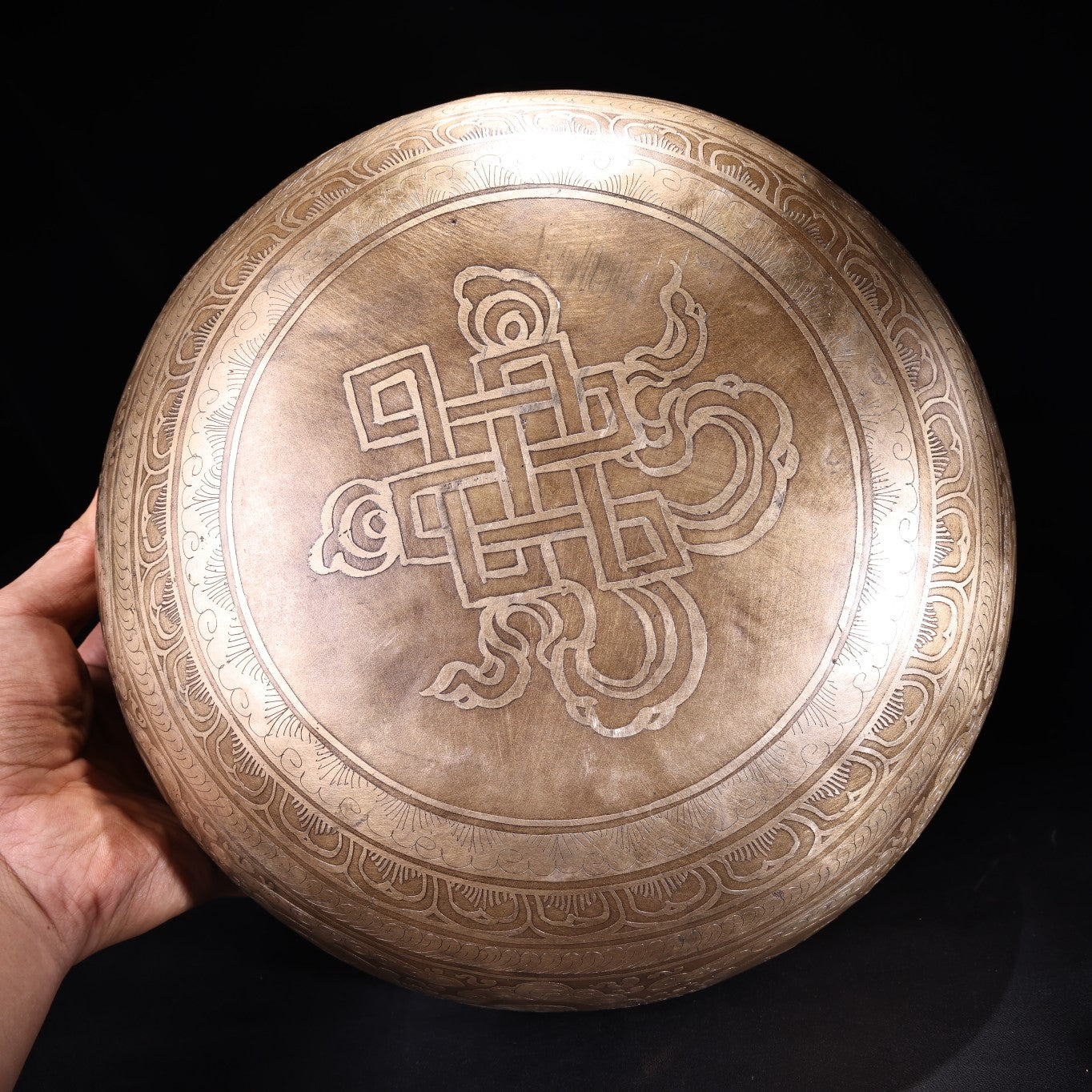 A0231 Tibetan White Copper Music Bowl