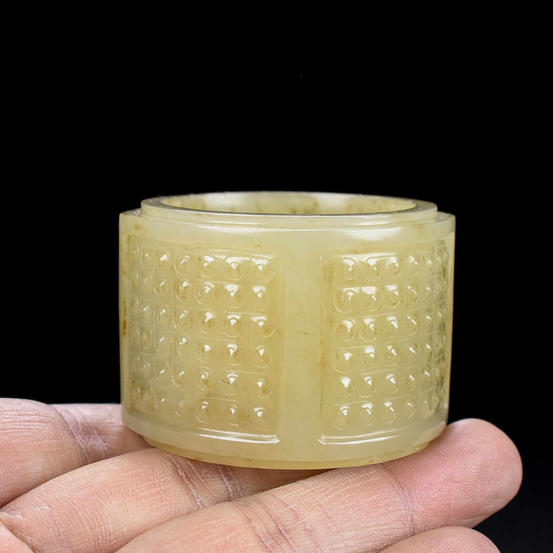 A0285 Old Chinese Hetian Jade Jade Cong