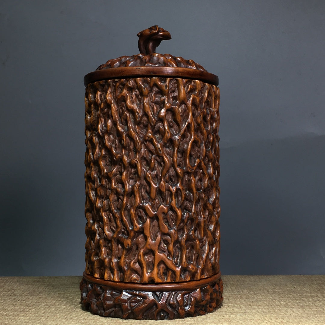 A0295 Chinese Boxwood Wood Incense Burner