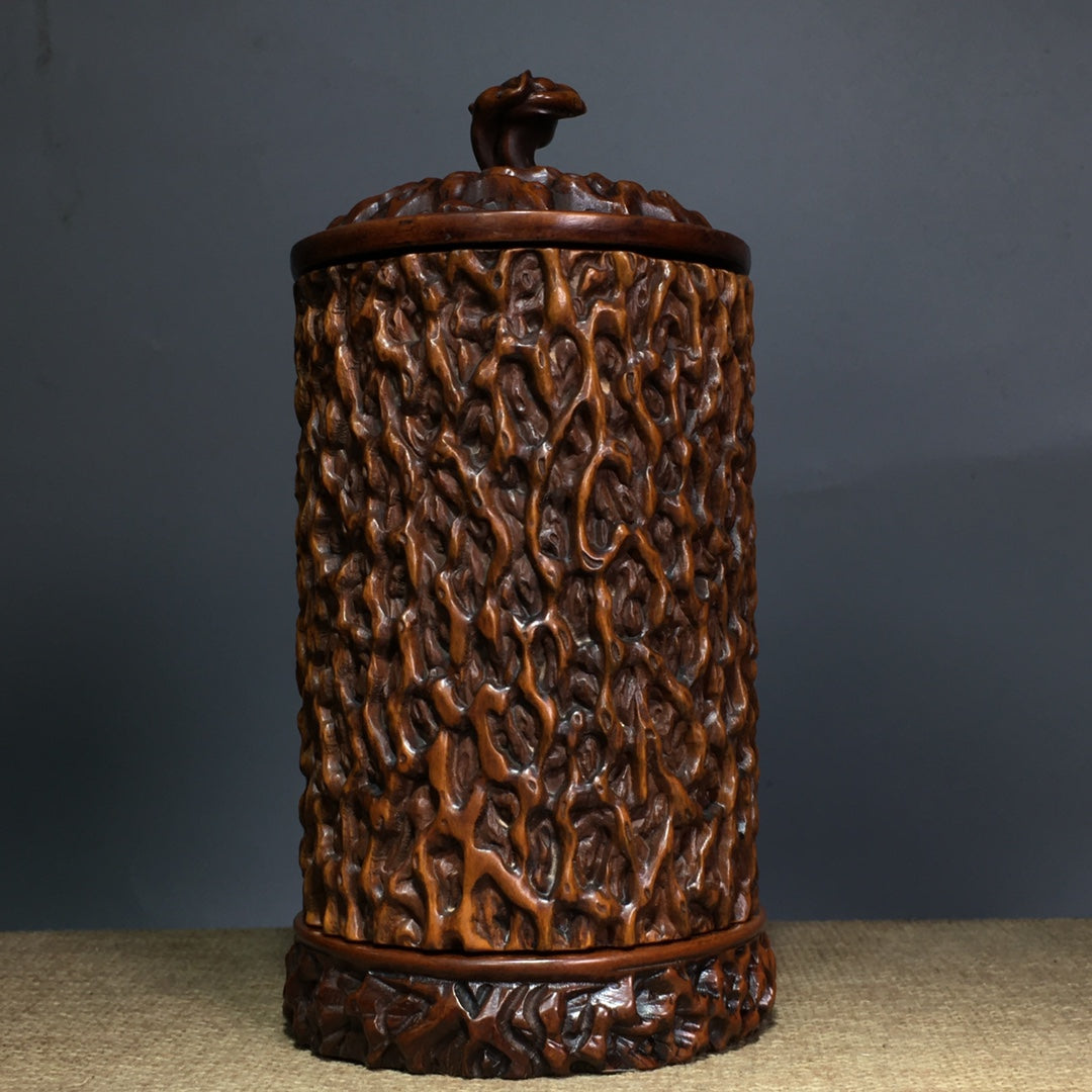 A0295 Chinese Boxwood Wood Incense Burner