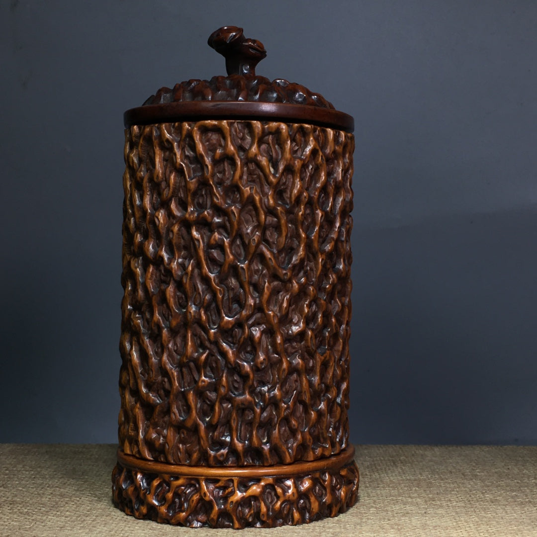 A0295 Chinese Boxwood Wood Incense Burner