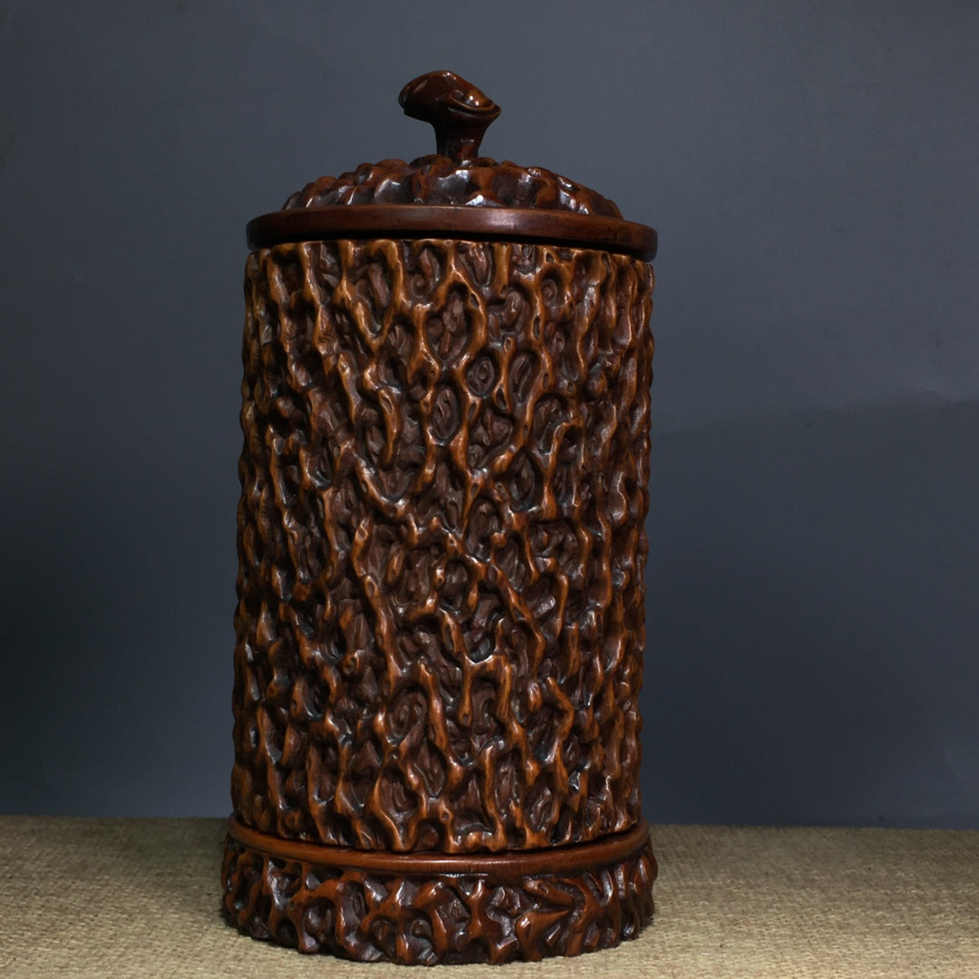 A0295 Chinese Boxwood Wood Incense Burner