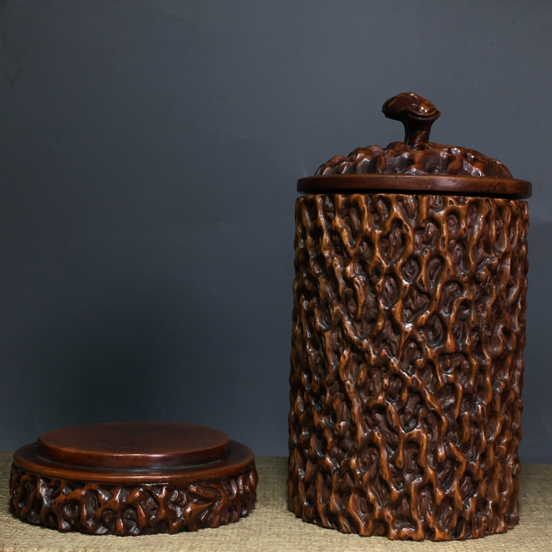 A0295 Chinese Boxwood Wood Incense Burner