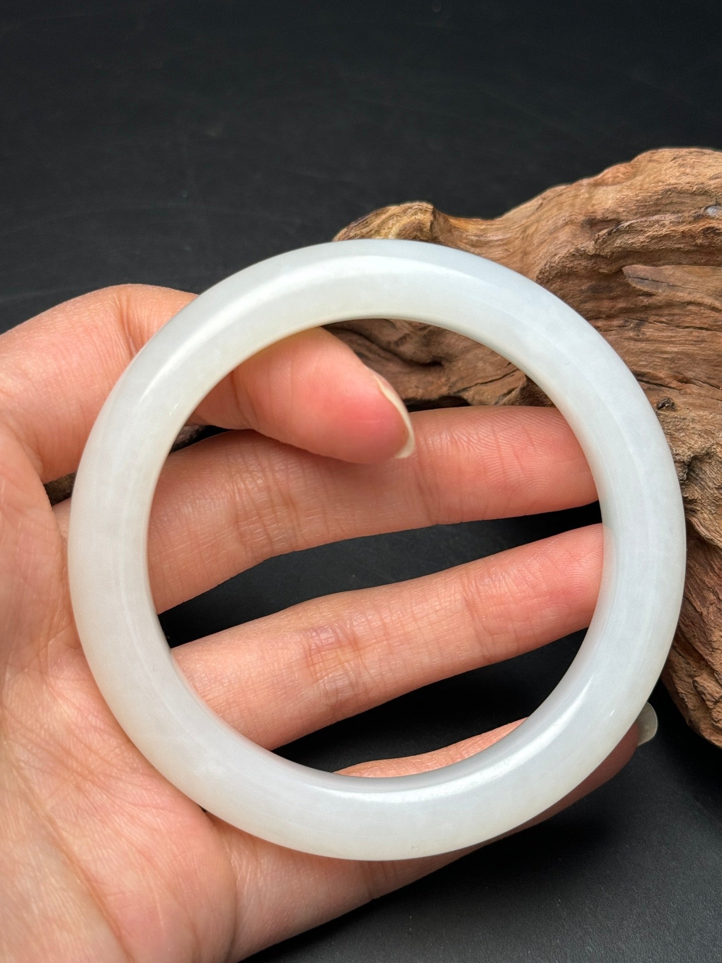 A0450 Inside Diameter 56MM Chinese Natural Hetian Jade Bracelet