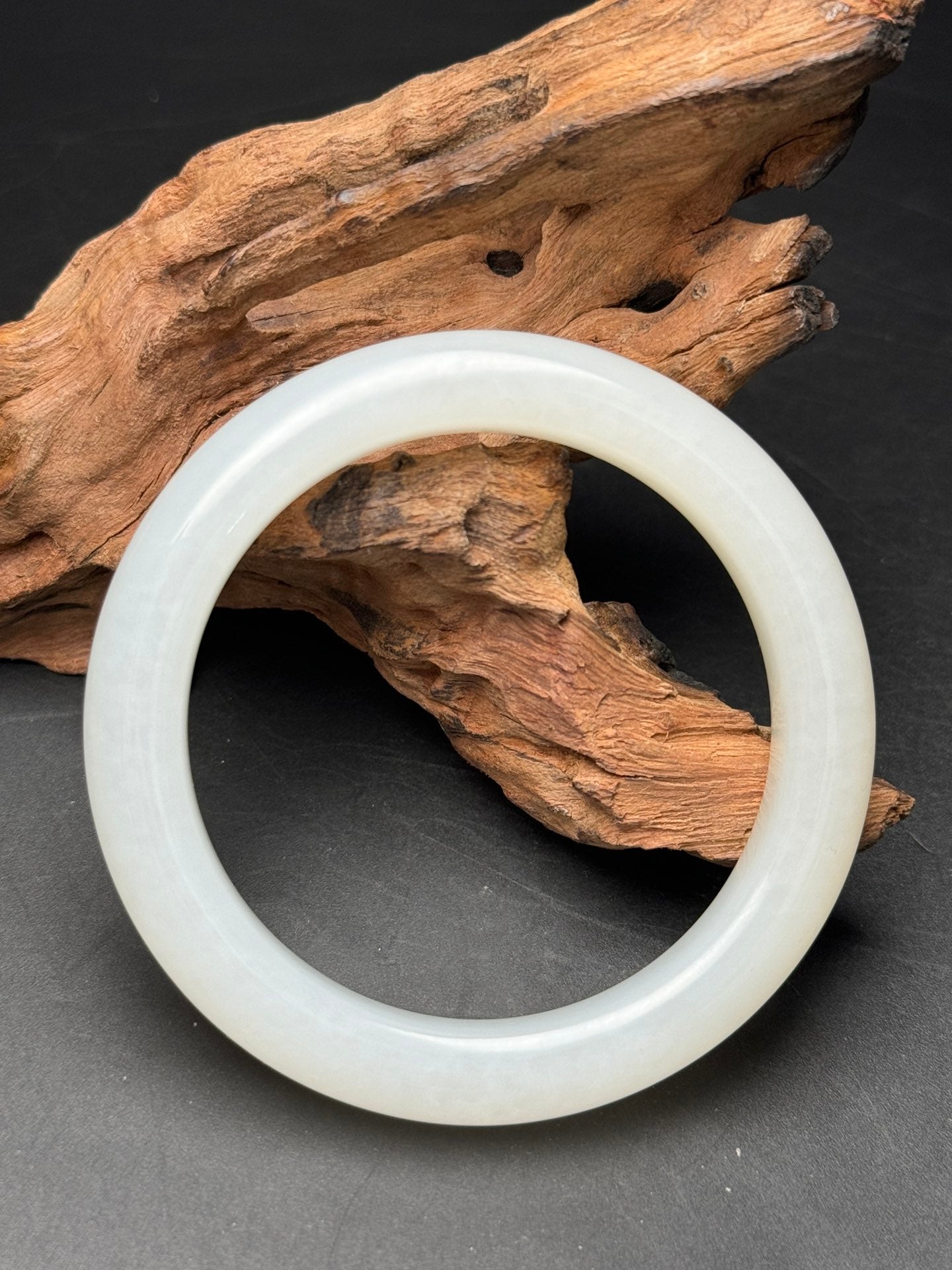 A0450 Inside Diameter 56MM Chinese Natural Hetian Jade Bracelet