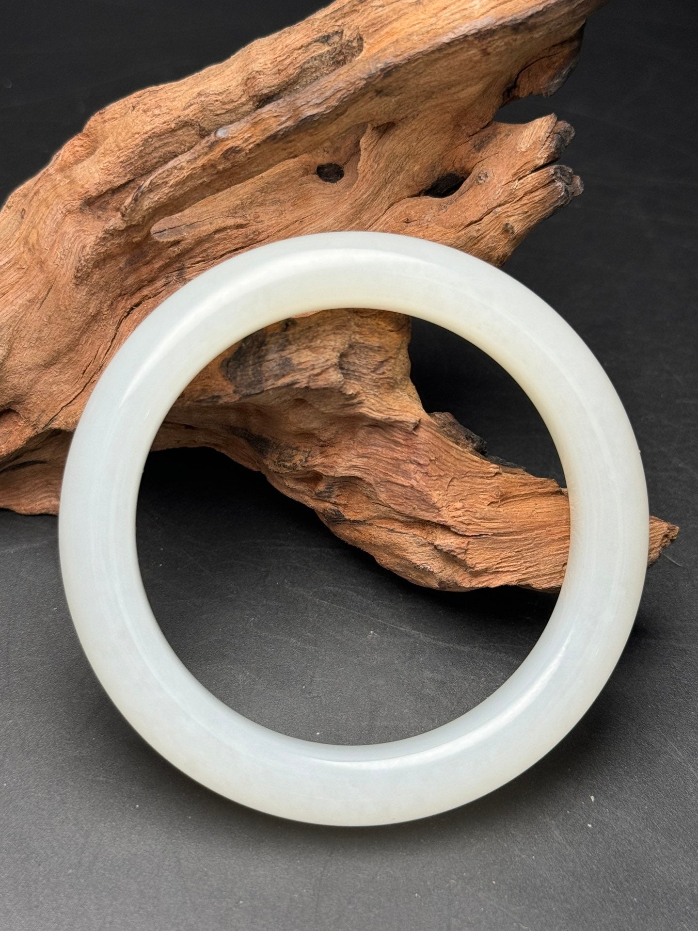 A0450 Inside Diameter 56MM Chinese Natural Hetian Jade Bracelet