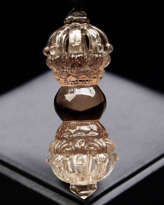A0615 Beautiful Crystal Carved Pestle Xiangmo Pendant