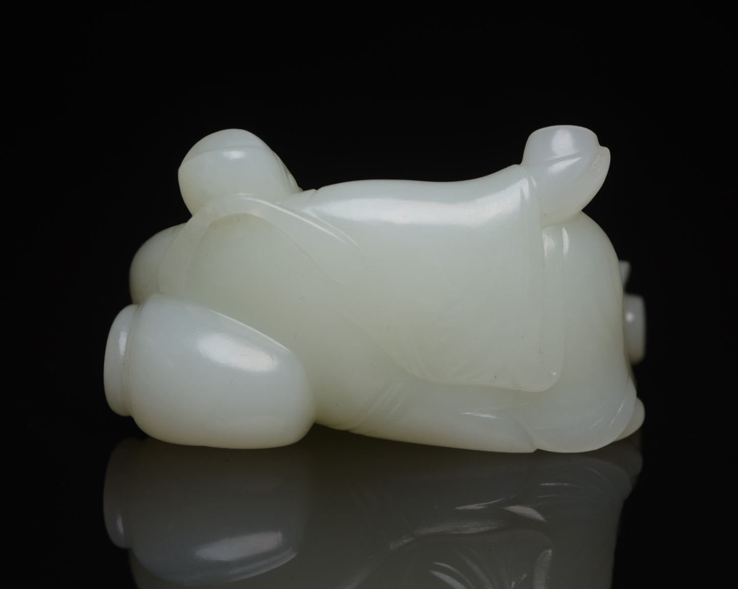 A0663 Superb Chinese Hetian Jade Carved Poet Libai Statue/Pendant