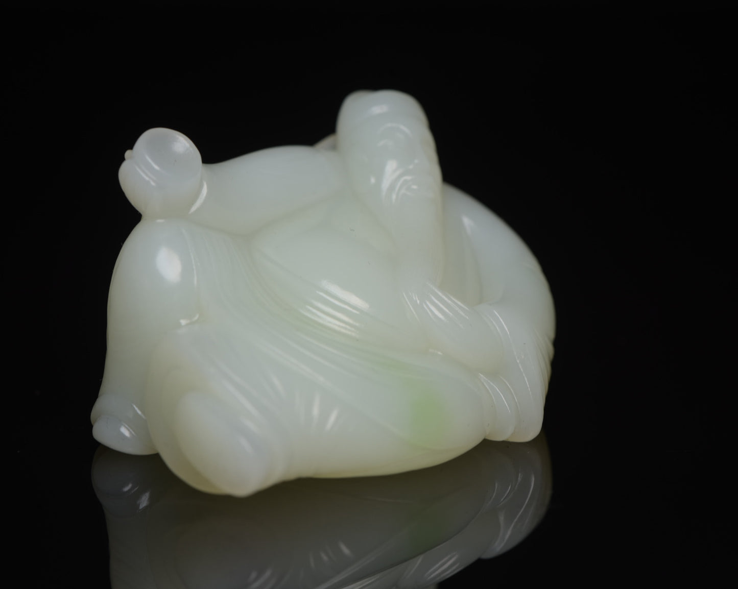A0663 Superb Chinese Hetian Jade Carved Poet Libai Statue/Pendant
