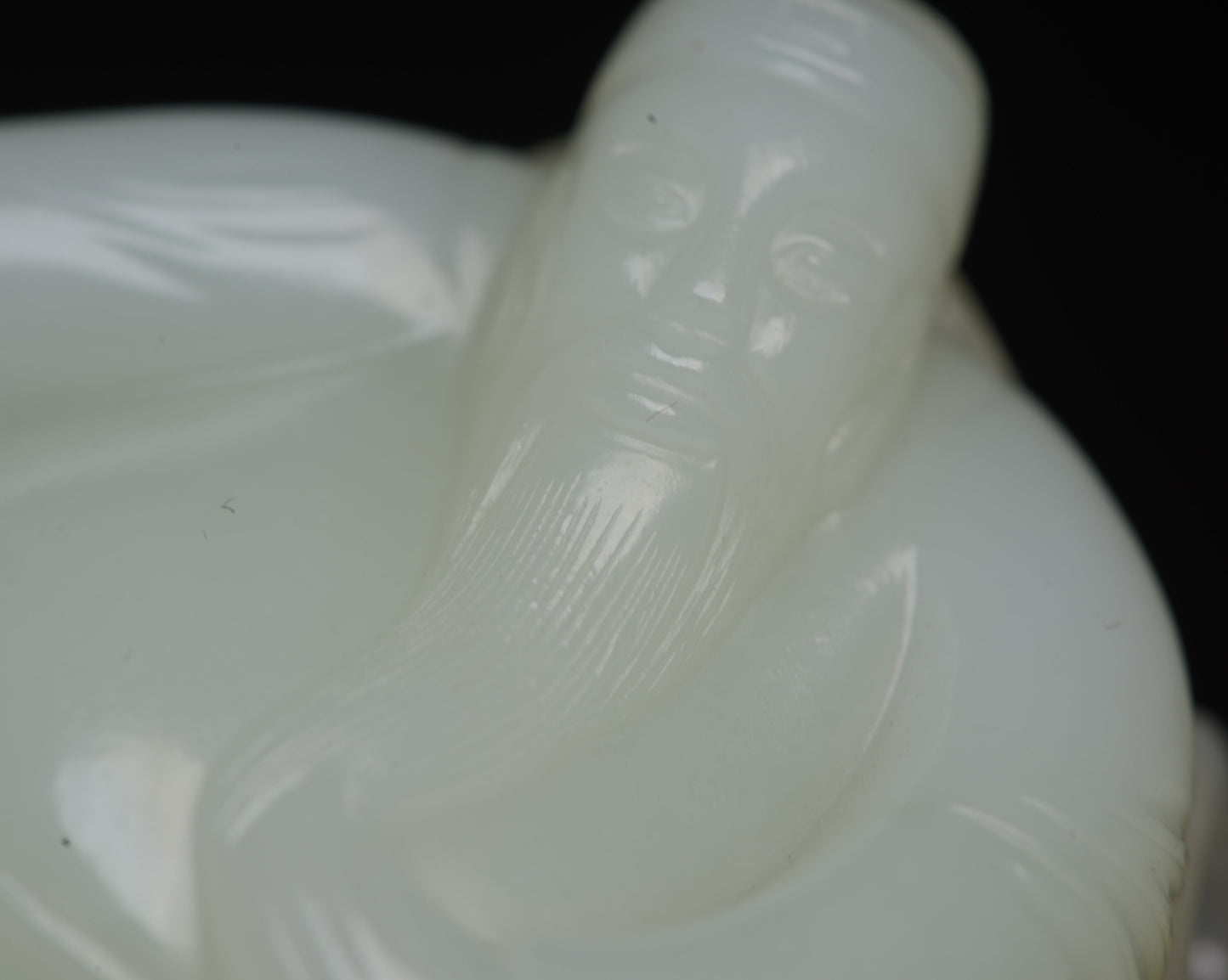 A0663 Superb Chinese Hetian Jade Carved Poet Libai Statue/Pendant