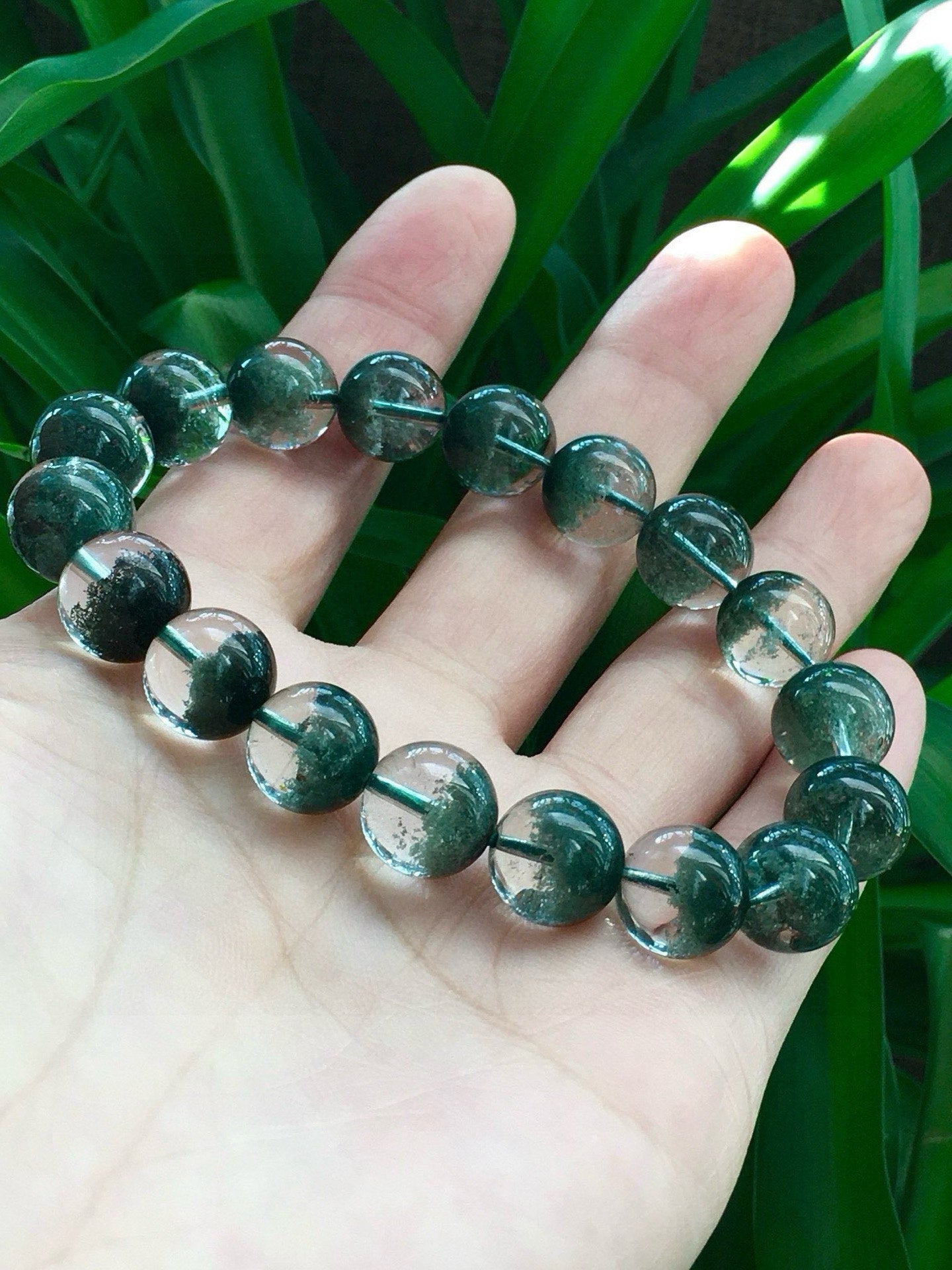 A0713 Exquisite Green Crystal Beads Bracelet