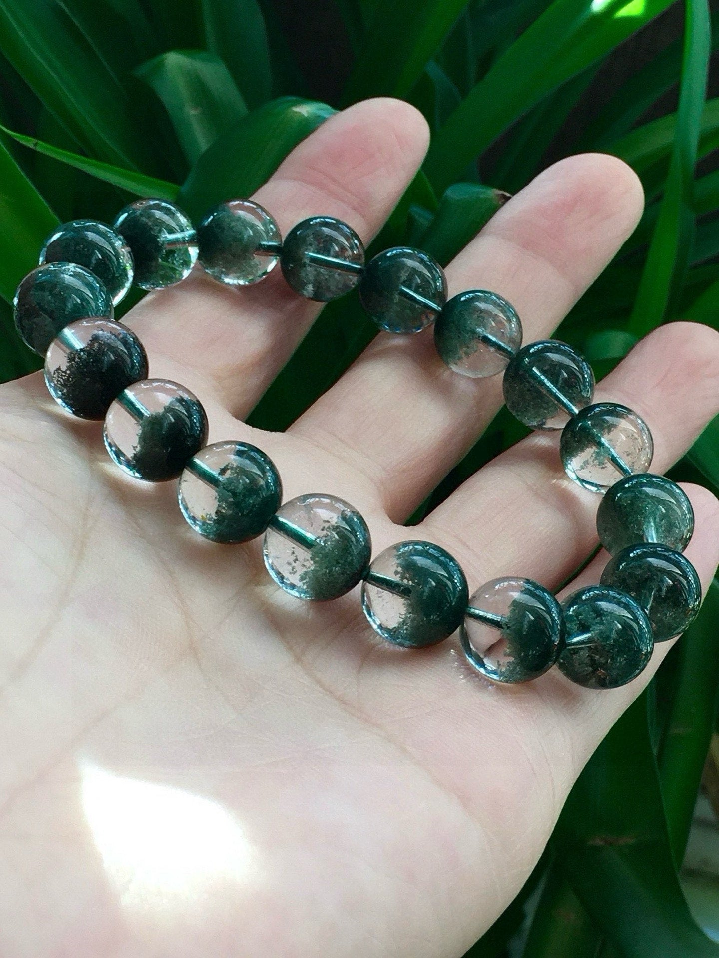 A0713 Exquisite Green Crystal Beads Bracelet