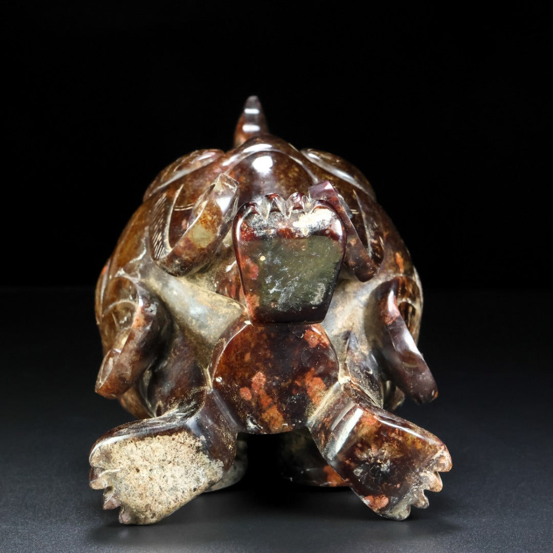 A1000 Superb Old Chinese Hetian Jade Carved Phoenix Vase
