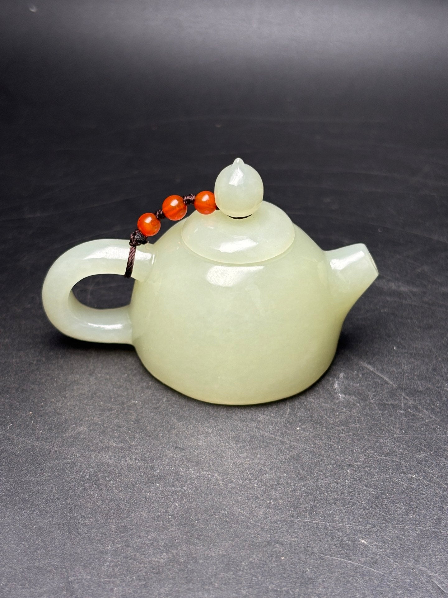 A1272 Superb Chinese Hetian Jade Teapot