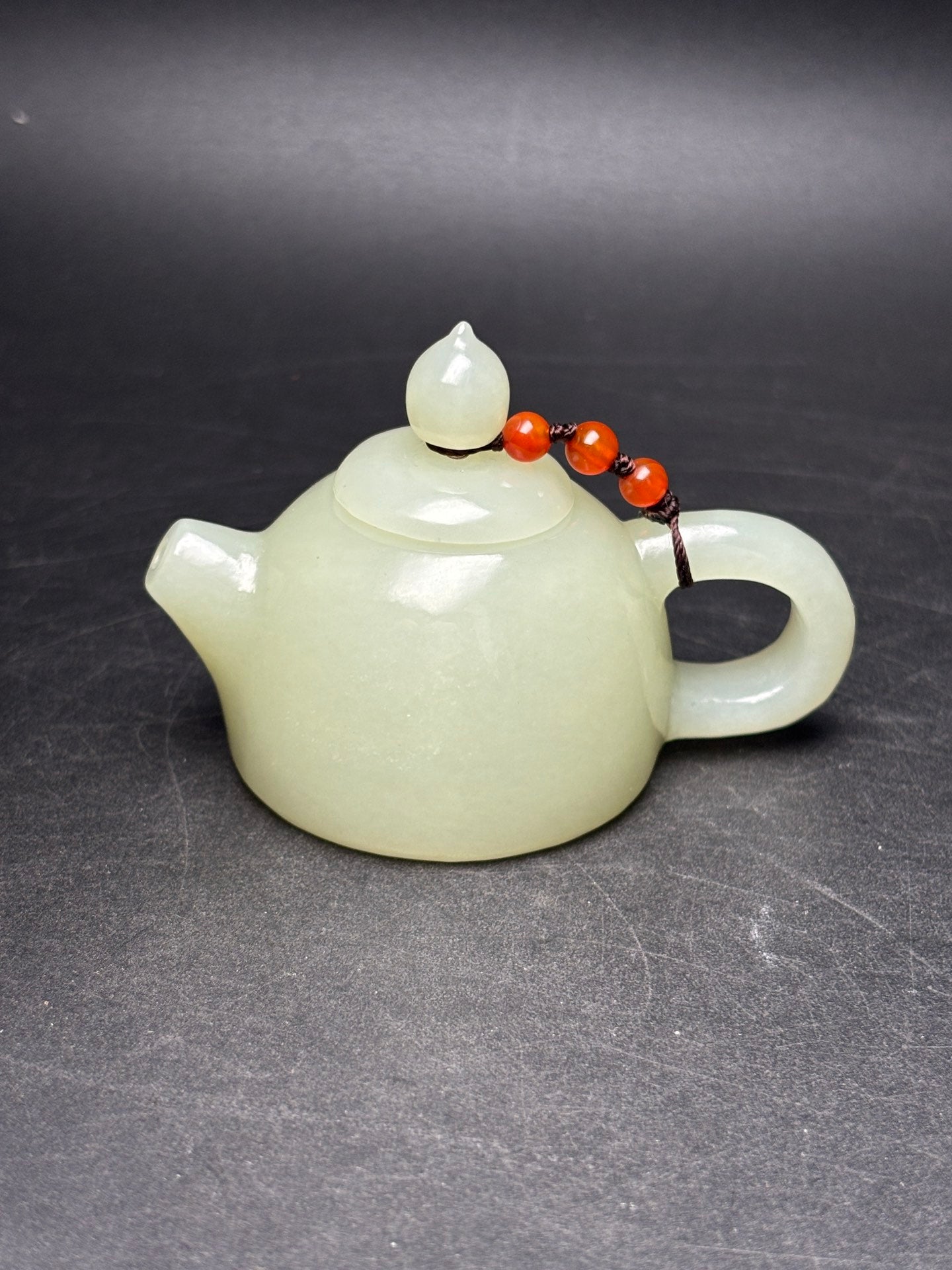 A1272 Superb Chinese Hetian Jade Teapot