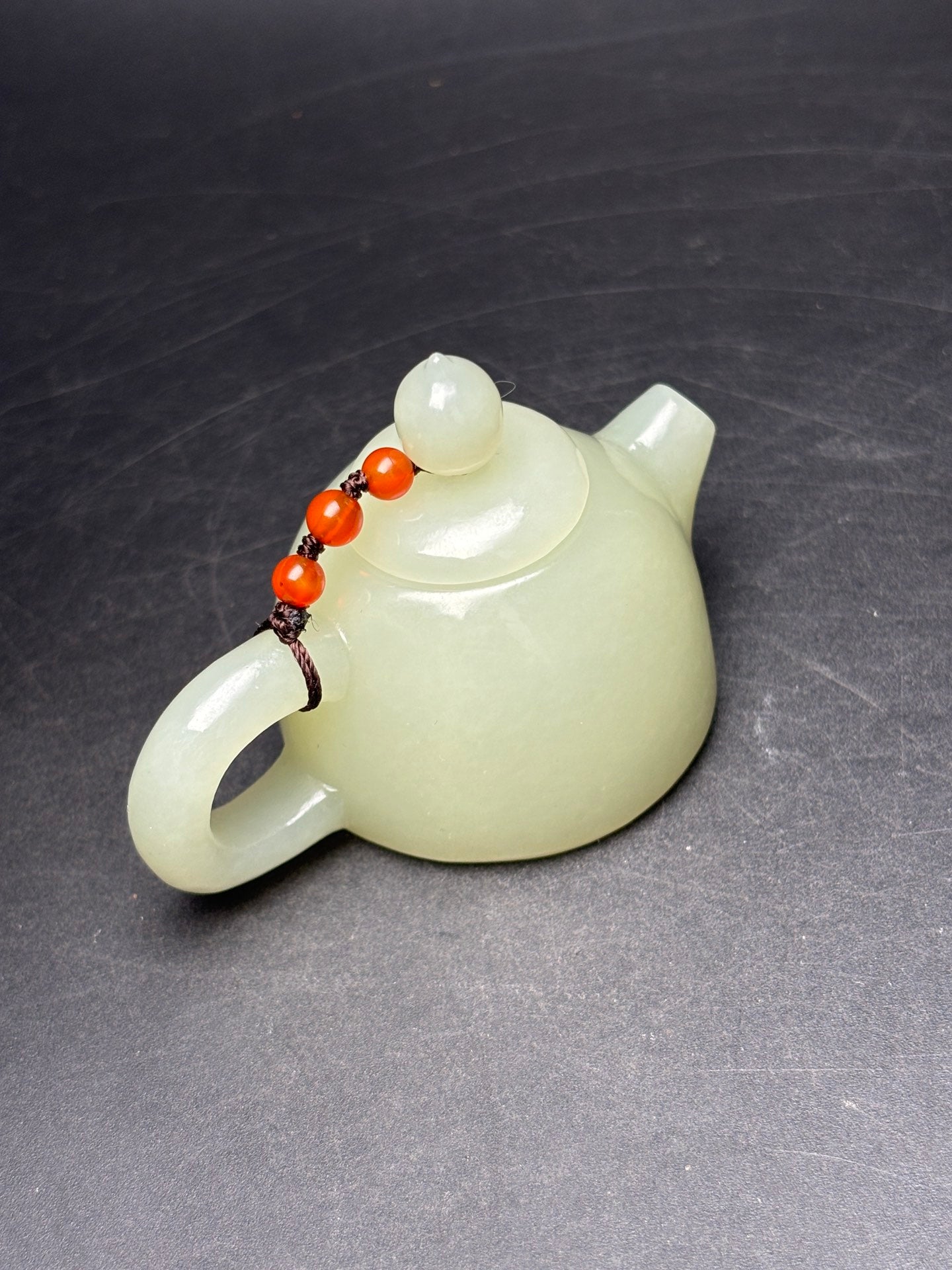 A1272 Superb Chinese Hetian Jade Teapot