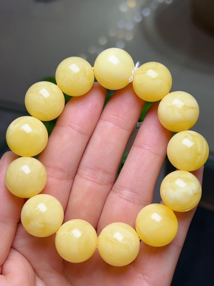 A1293 Beautiful Beeswax Beads Bracelet