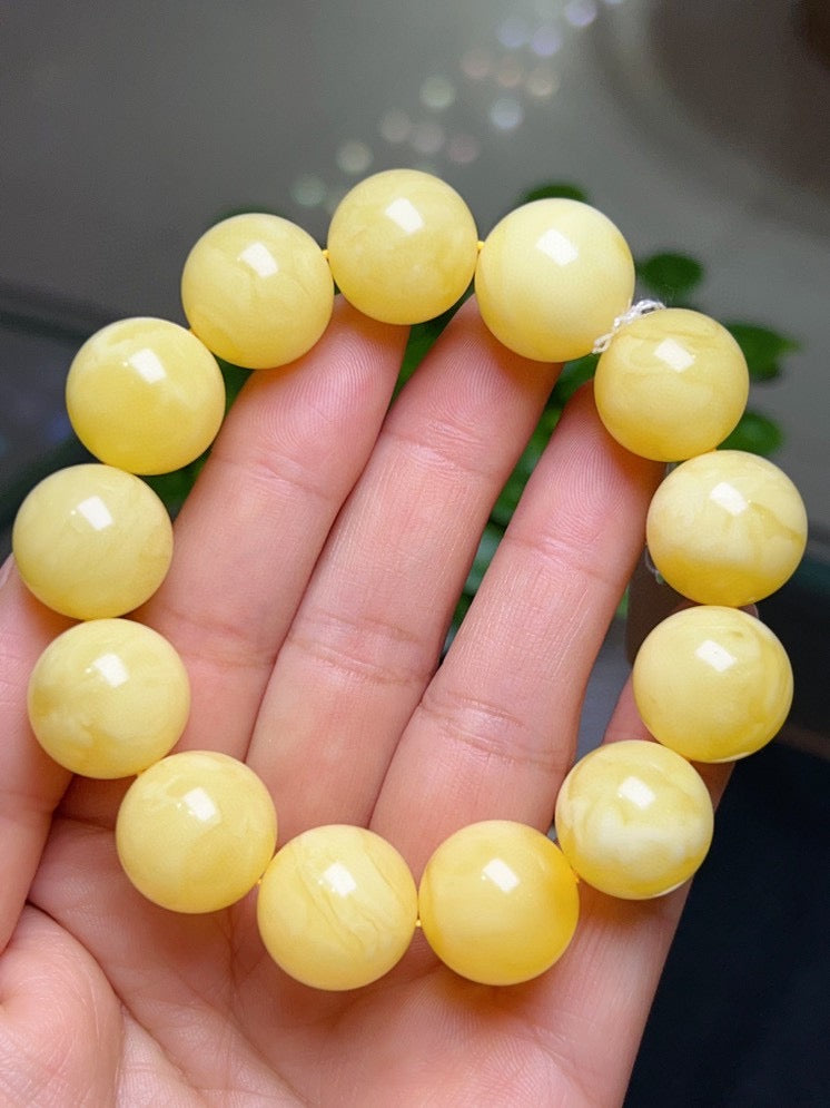 A1293 Beautiful Beeswax Beads Bracelet