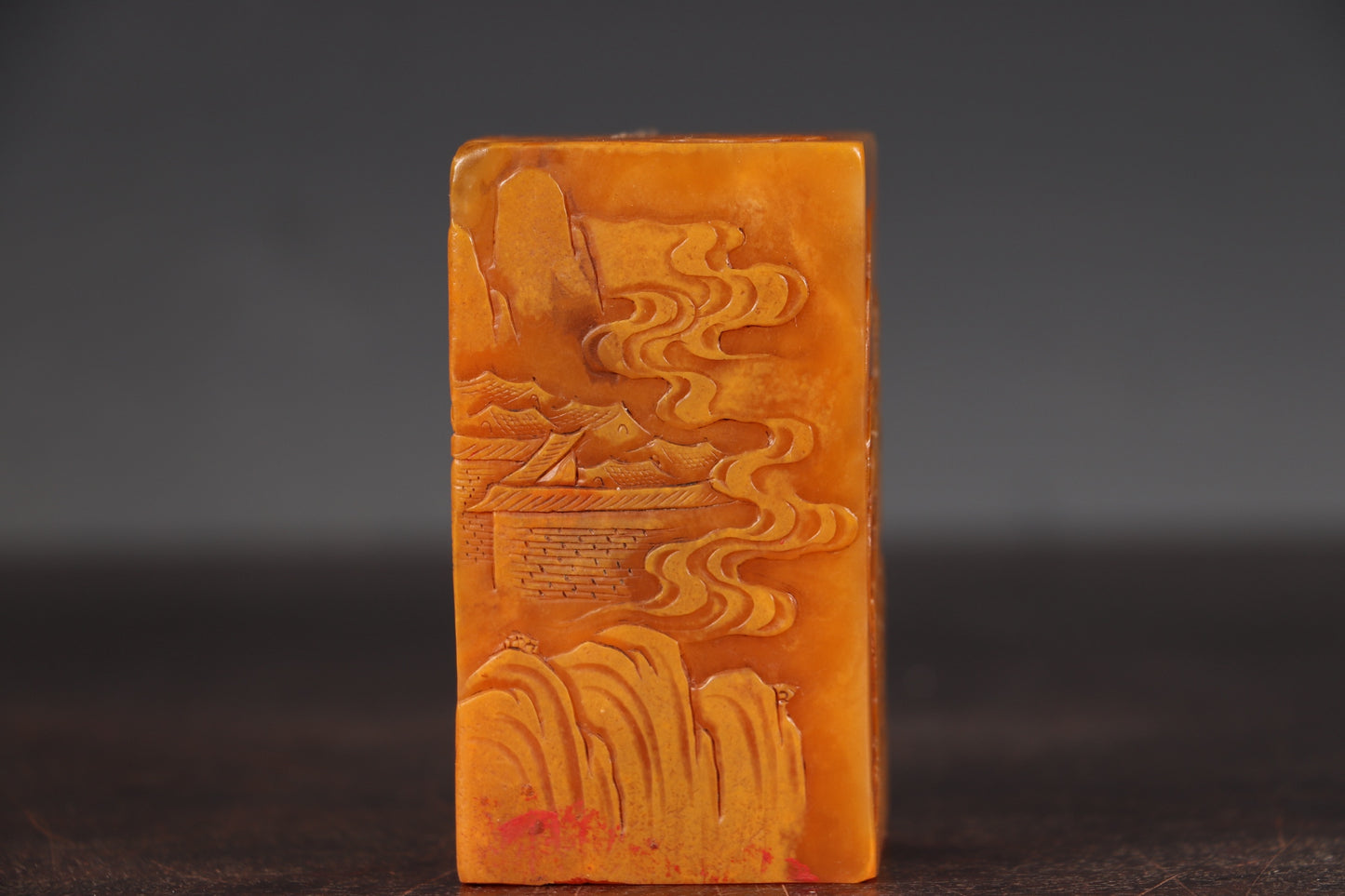 A1561 Chinese Tiahuang Stone Low Relief Playing Chess Old Men Seal